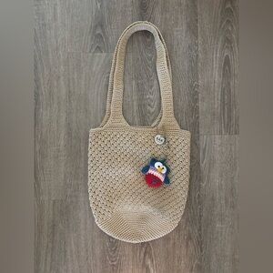 The Sak Tan Hobo purse bag with charm